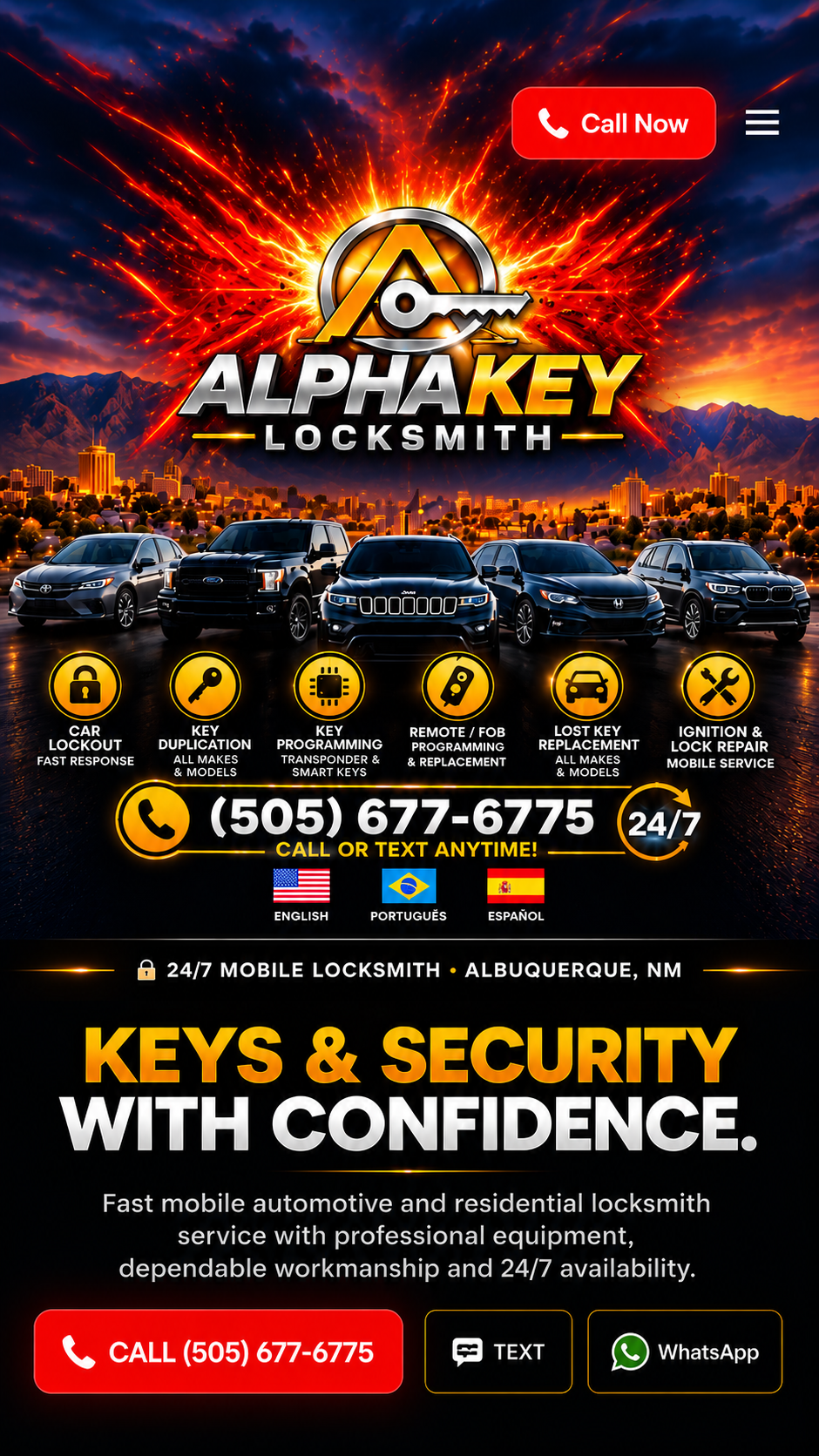 Alpha Key Locksmith Albuquerque - automotive locksmith services, 24/7